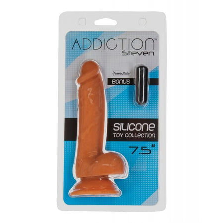 Addiction Steven 7.5" Dildo - Caramel