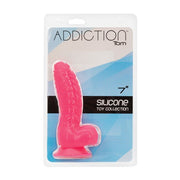 Addiction Tom 7" Dildo - Hot Pink