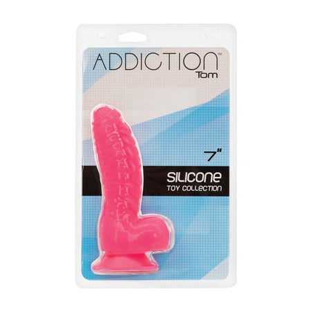 Addiction Tom 7" Dildo - Hot Pink