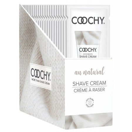 COOCHY Shave Cream - Au Natural Display of 24
