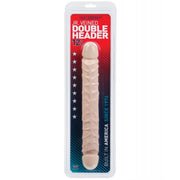 12" Jr. Double Header - White