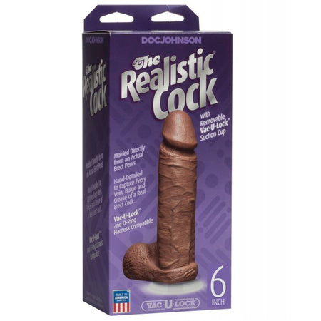 6" Realistic Cock w/Balls