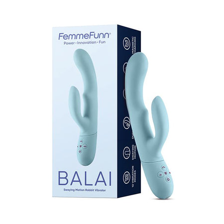 Femme Funn Balai Side to Side Swaying Rabbit - Light Blue