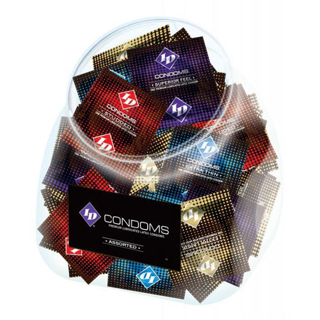 ID Assorted Condoms - Jar of 144