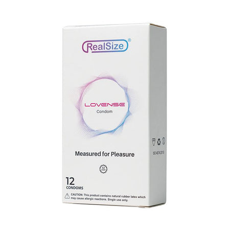 Lovense RealSize 52mm Condoms - Box of 12