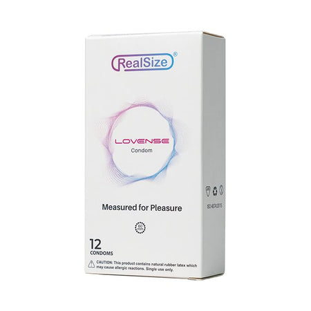 Lovense RealSize 60mm Condoms - Box of 12