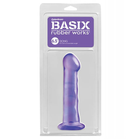 Basix Rubber Works 6.5" Dong - Purple