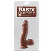 Basix Rubber Works 6.5" Dong w/Suction Cup
