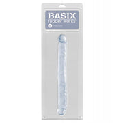 Basix Rubber Works 12" Double Dong - Clear