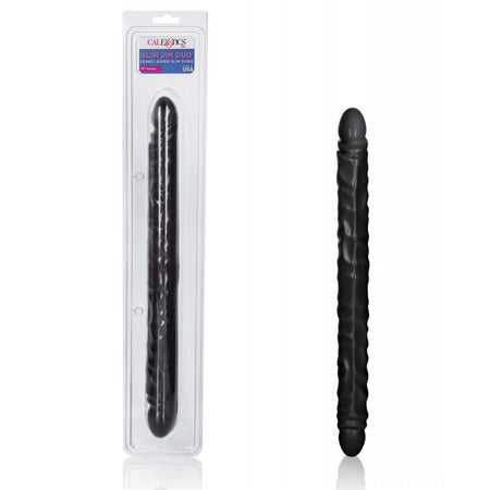 17" Slim Jim Duo Veined Super Slim Double Dong